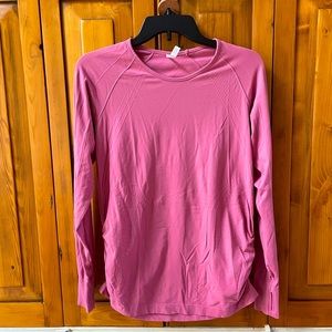 Athleta Sz. L Long Sleeve Pink Top